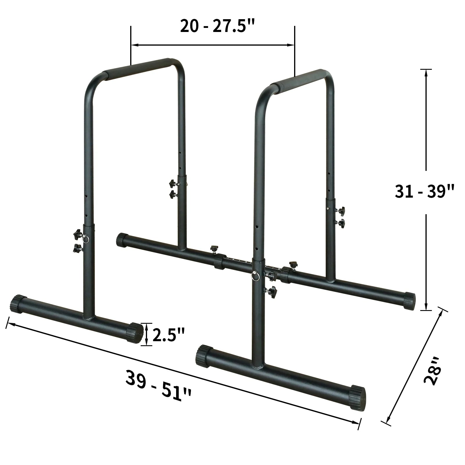 Dip Bar Power Tower Dip Station Pull up Bar Power Adjustable Heavy Duty Steel Dip Station Fitness Training Equipment Max Weight 400Lbs