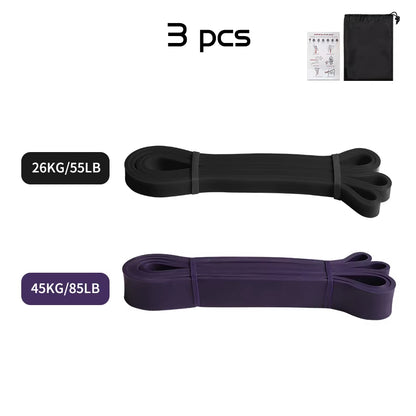 Workout Pilates Latex Resistance Band Exercise Elastic Band for Sport Strength Pull up Assist Band Heavy Duty Fitness Equipment