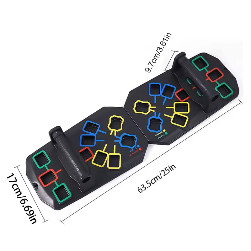Multifunctional Folding Push up Board Set Bracket Abdominal Muscle Training Equipment Portable Push up Board Exercise Training