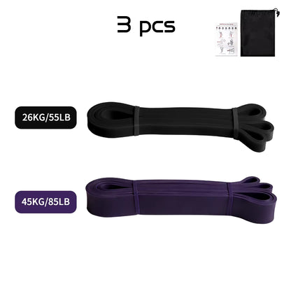 Workout Pilates Latex Resistance Band Exercise Elastic Band for Sport Strength Pull up Assist Band Heavy Duty Fitness Equipment